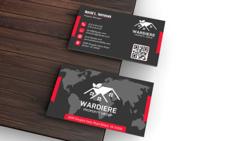 Business Card for Property Market Analyst - Corporate identity - Visiting Card Template