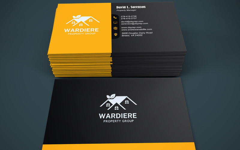 Business Card Template - Creative Visiting Card Templates - Stunning Business Card Corporate Identity