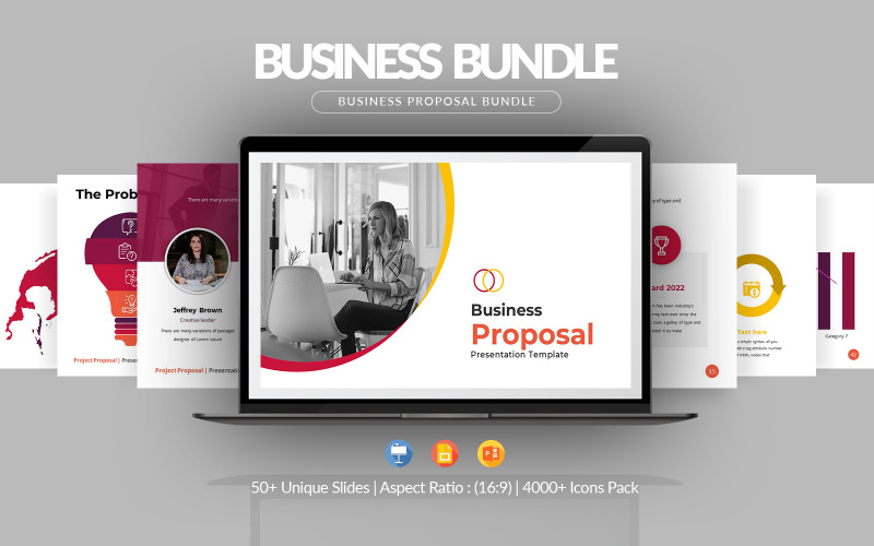 Business Proposal Presentation Bundle PowerPoint Template