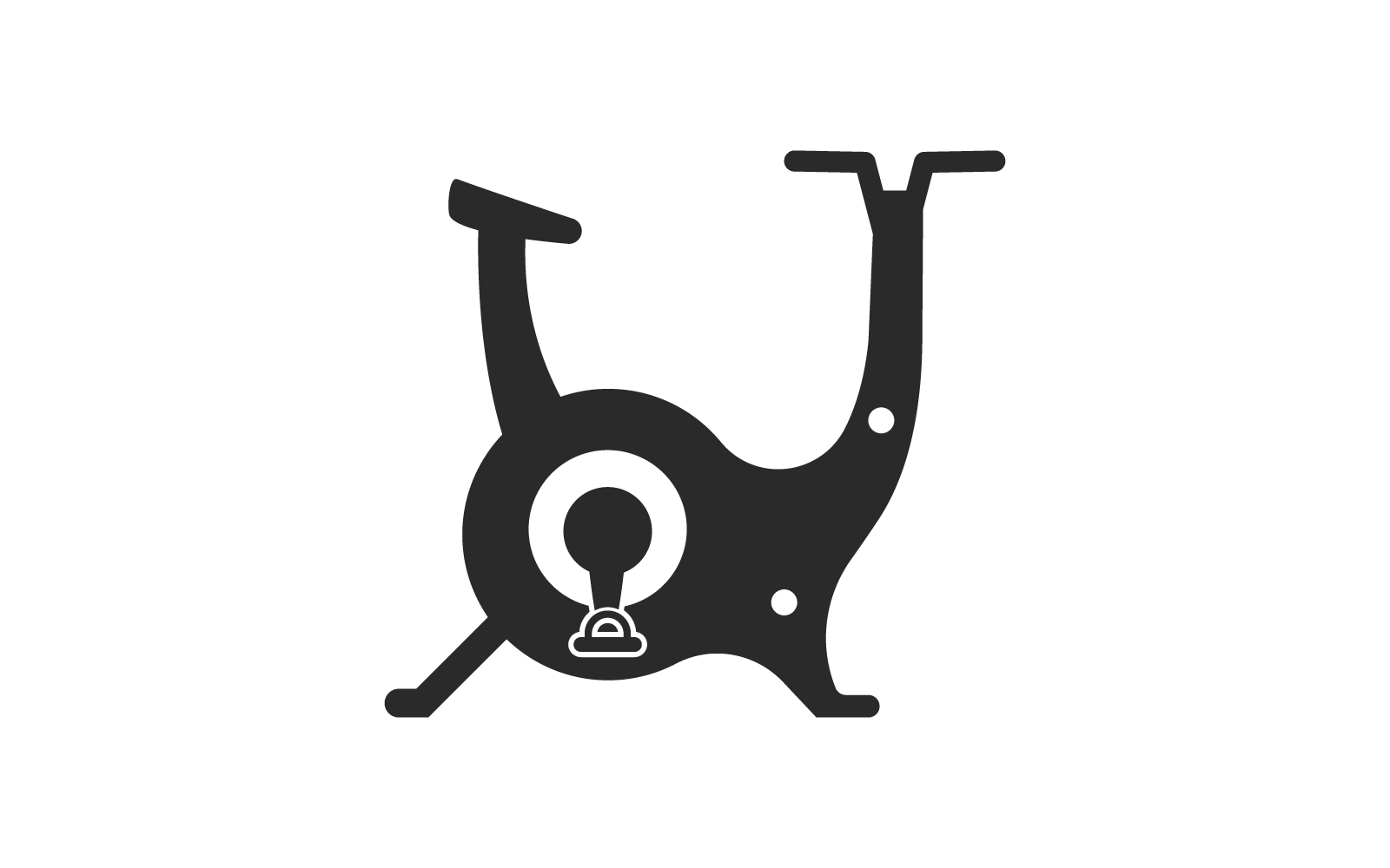 Cvičební kolo fitness ikona vektor plochý design