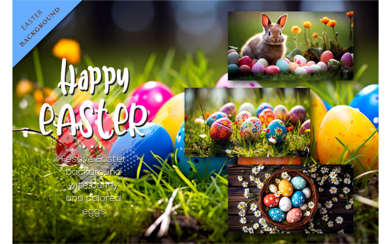 Festive Easter background. Easter Wallpaper. Illustration