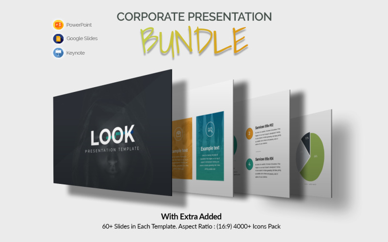 Look - Corporate Presentation Bundle PowerPoint Template