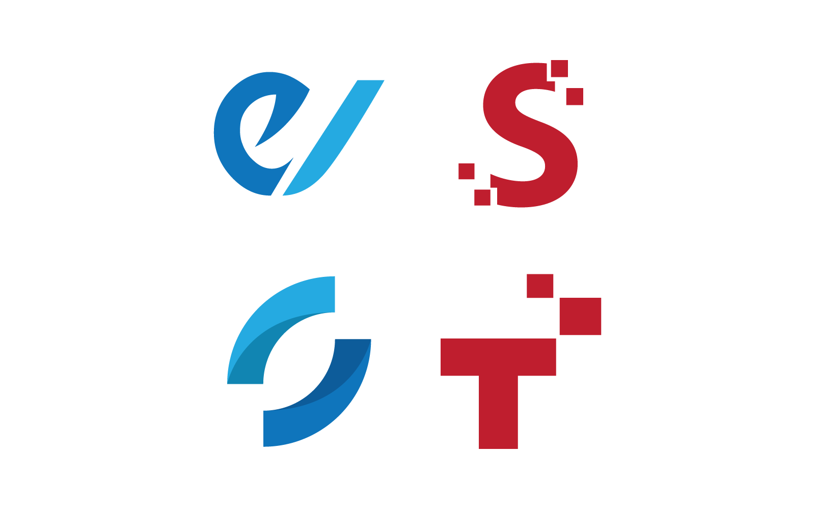 Modern Initial, letter, alphabet font logo vector design Logo Template