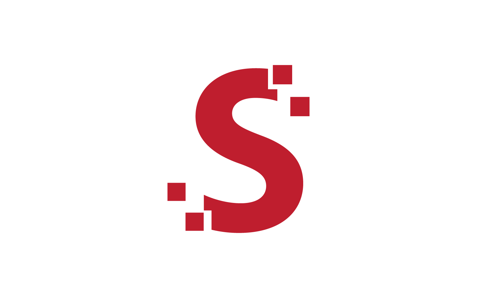 Modern S Initial, letter, alphabet font logo vector design