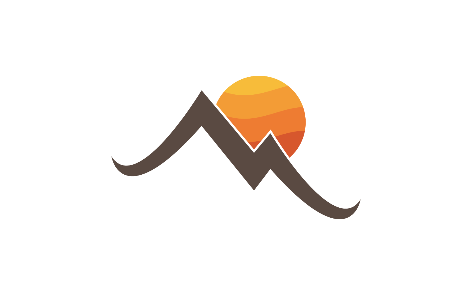 Mountain illustration logo vector template design