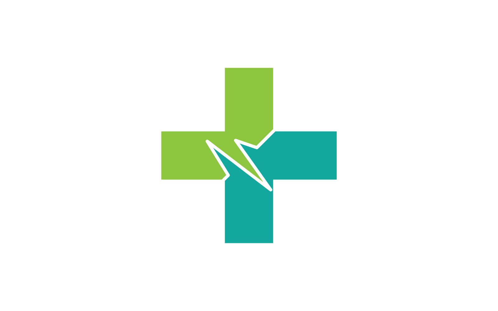 Orvosi kereszt illusztráció Logo design sablon vektor