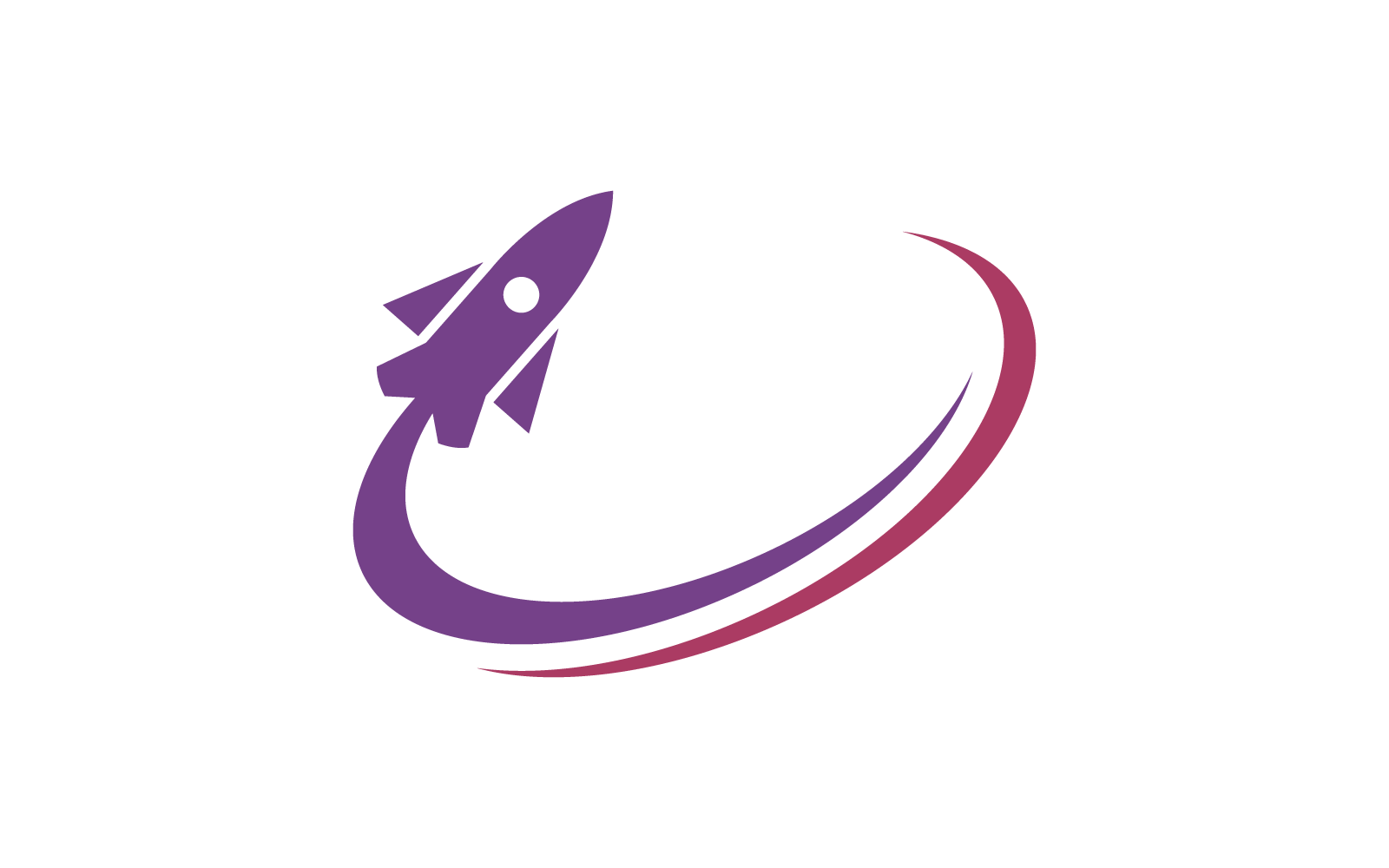Raket ilustration logo vector ontwerpsjabloon