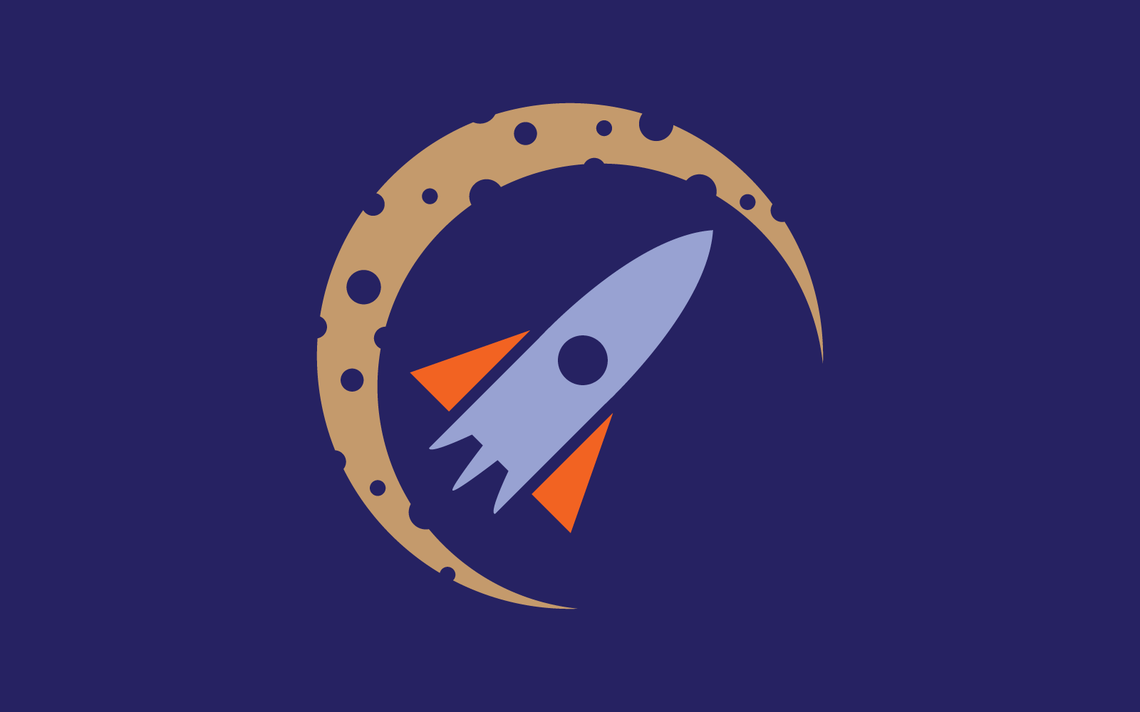 Raket ilustration logo vector pictogrammalplaatje