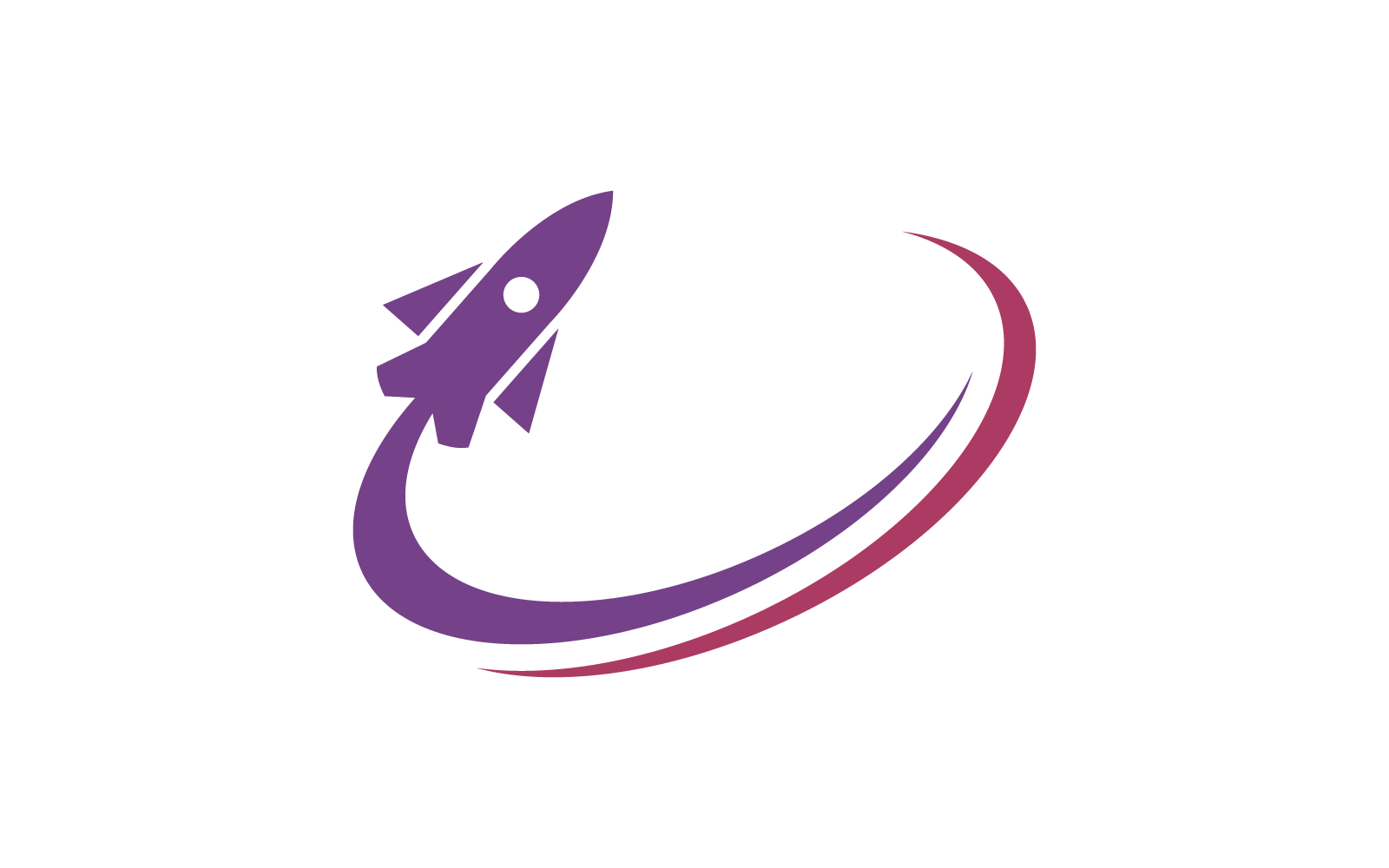 Rocket ilustration logo vector design template Logo Template