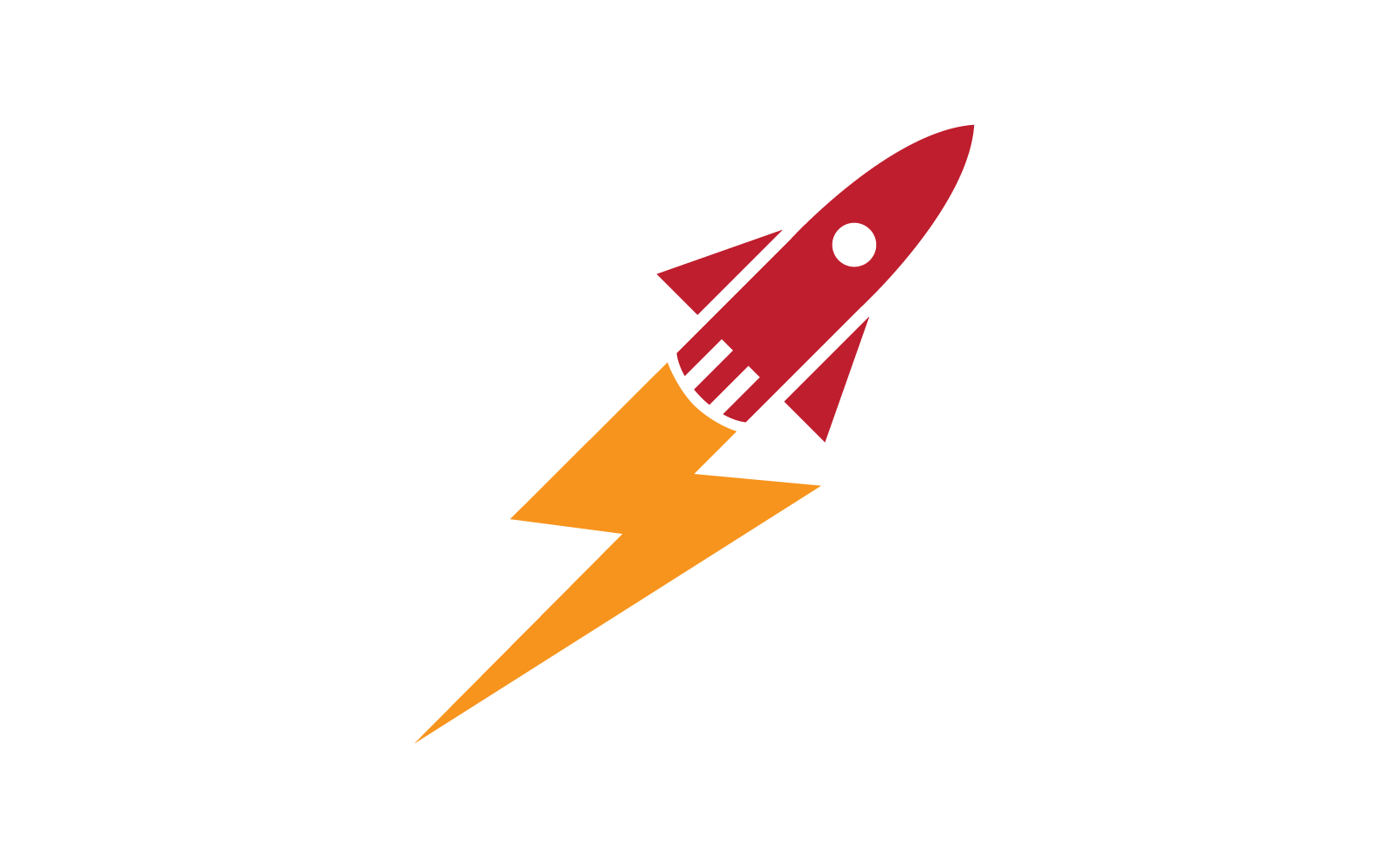Vorlage für Raketenillustrationslogo, Vektorsymbol, Folge 10