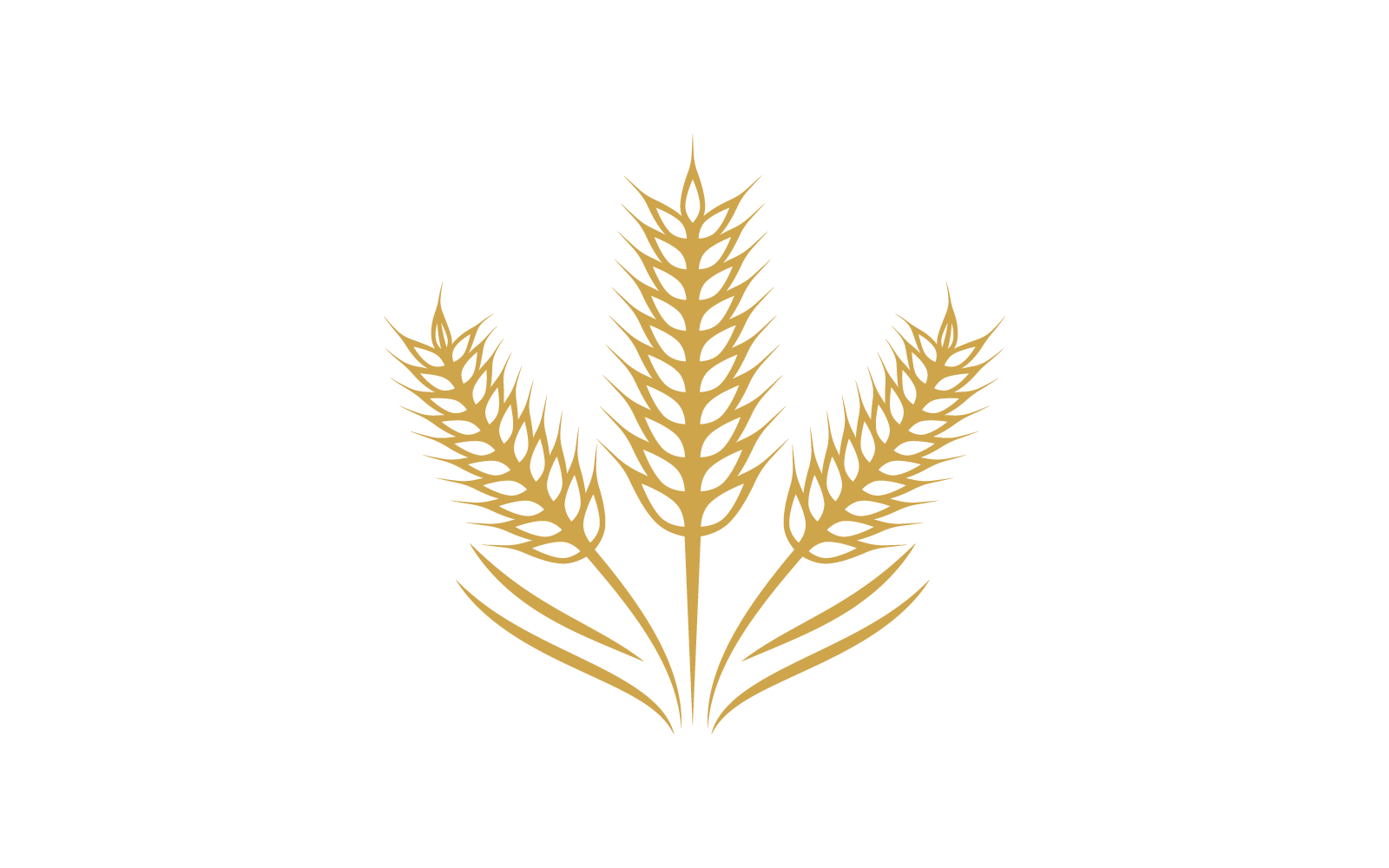 Wheat Logo template vector illustration flat design