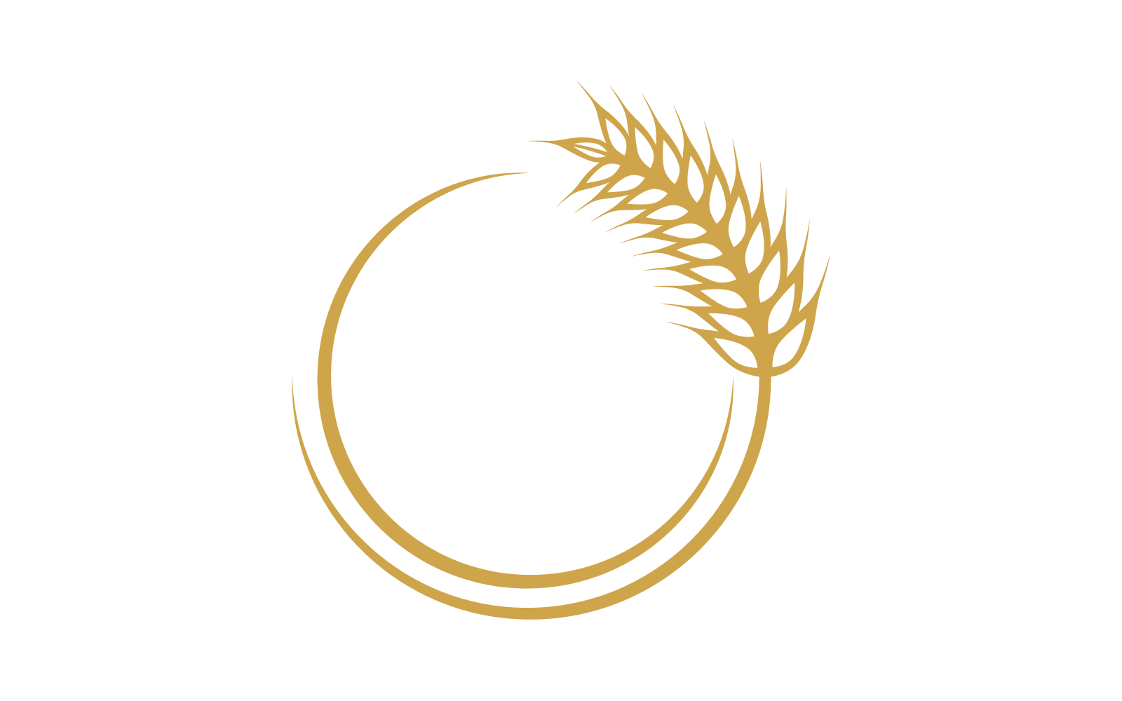 Wheat Logo vector template illustration flat design