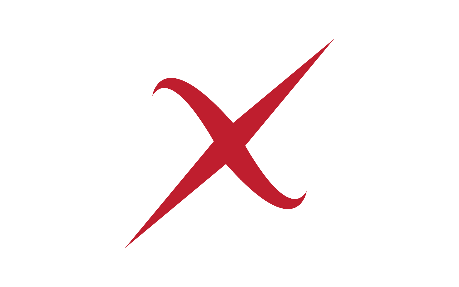 X letter logo template icon vector design