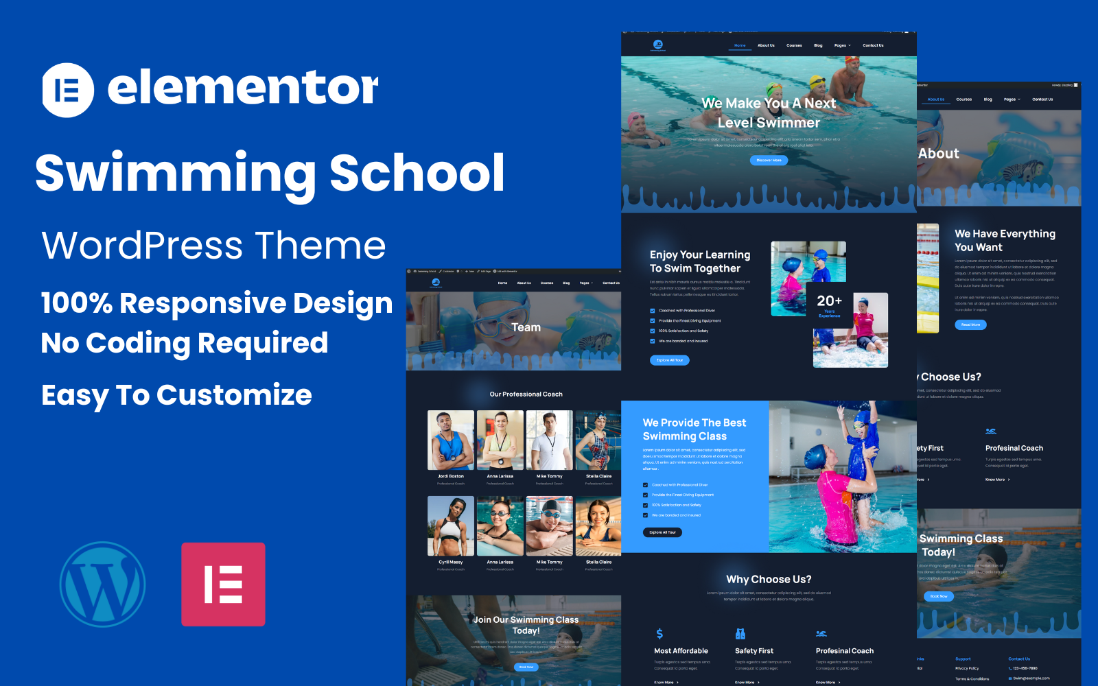 Template #397115 Pool Responsive Webdesign Template - Logo template Preview