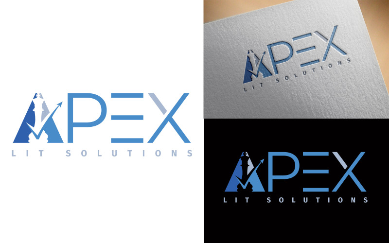APEX LIT SOLUTIONS logo template Logo Template