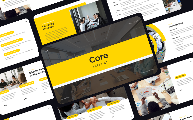 Core - Company Profile Presentation PowerPoint Template