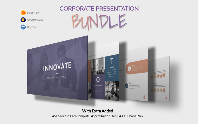 Corporate Presentation Bundle for any Business PowerPoint Template