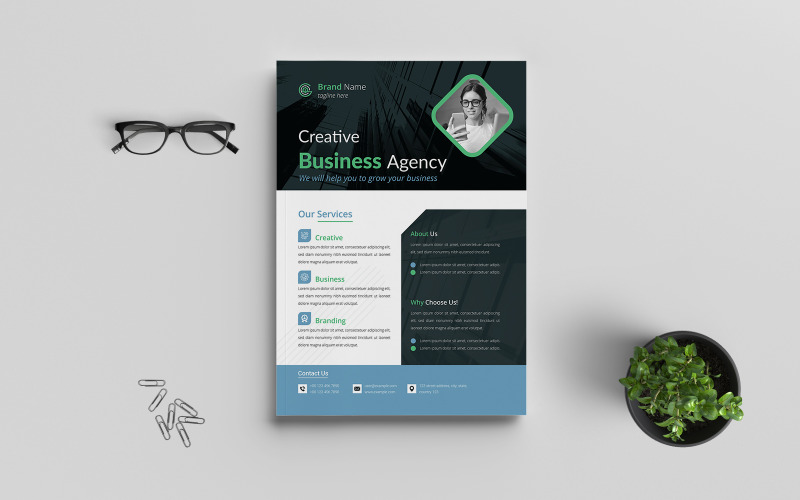 Creative Business Agency Flyer Template Corporate Identity