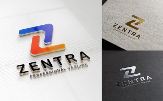 Creative Z Letter Gradient Logo Design Template