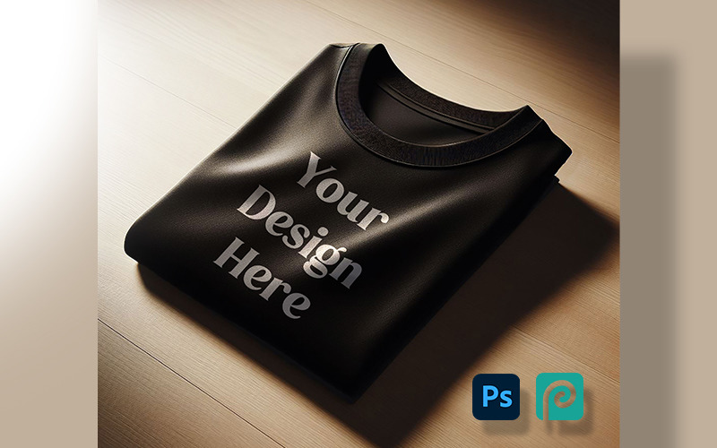 T-shirt mockup – Realistic Premium T-Shirt Mockup Template for Photoshop Product Mockup