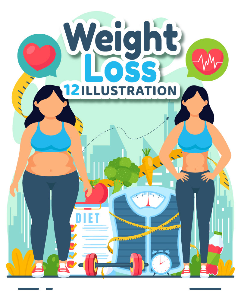 Kit Graphique #397292 Weight Loss Divers Modles Web - Logo template Preview