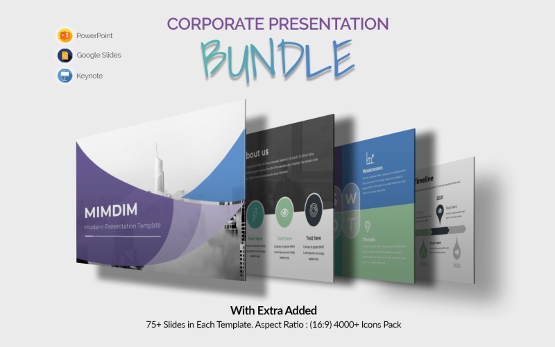 Best Corporate Presentation Bundle PowerPoint Template