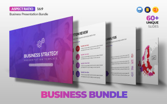 Business Strategy Presentation Bundle 60+ Slides