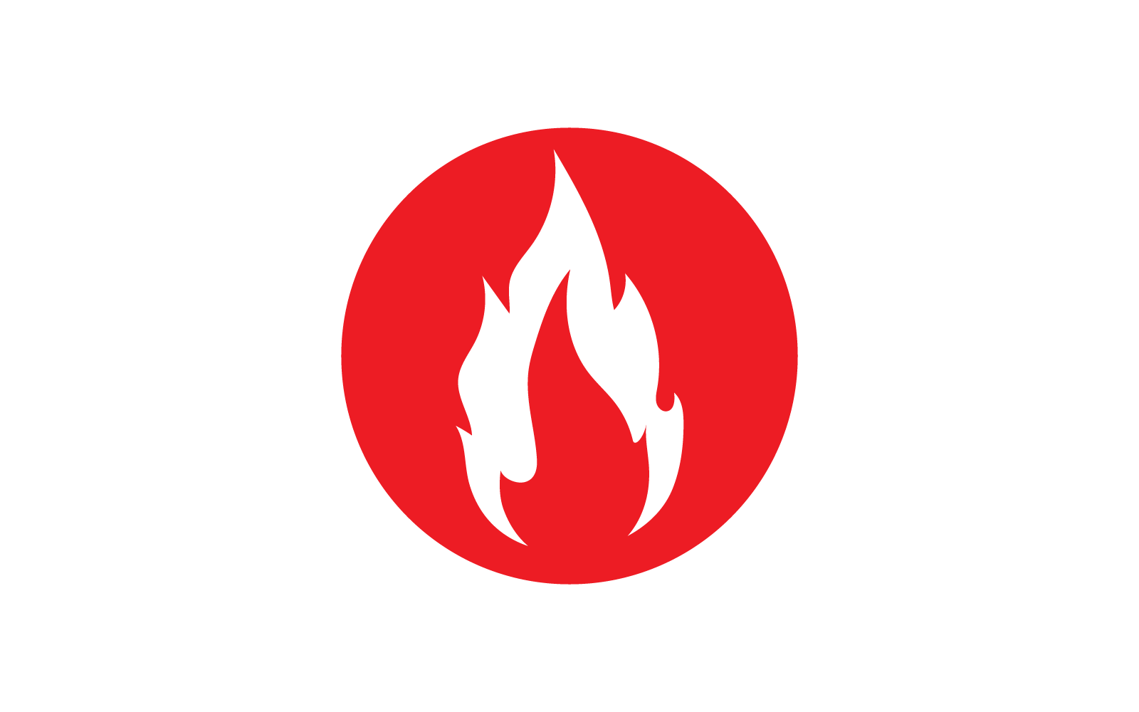 Feuerflamme, Öl-, Gas- und Energielogo, flaches Design-Logo-Konzept