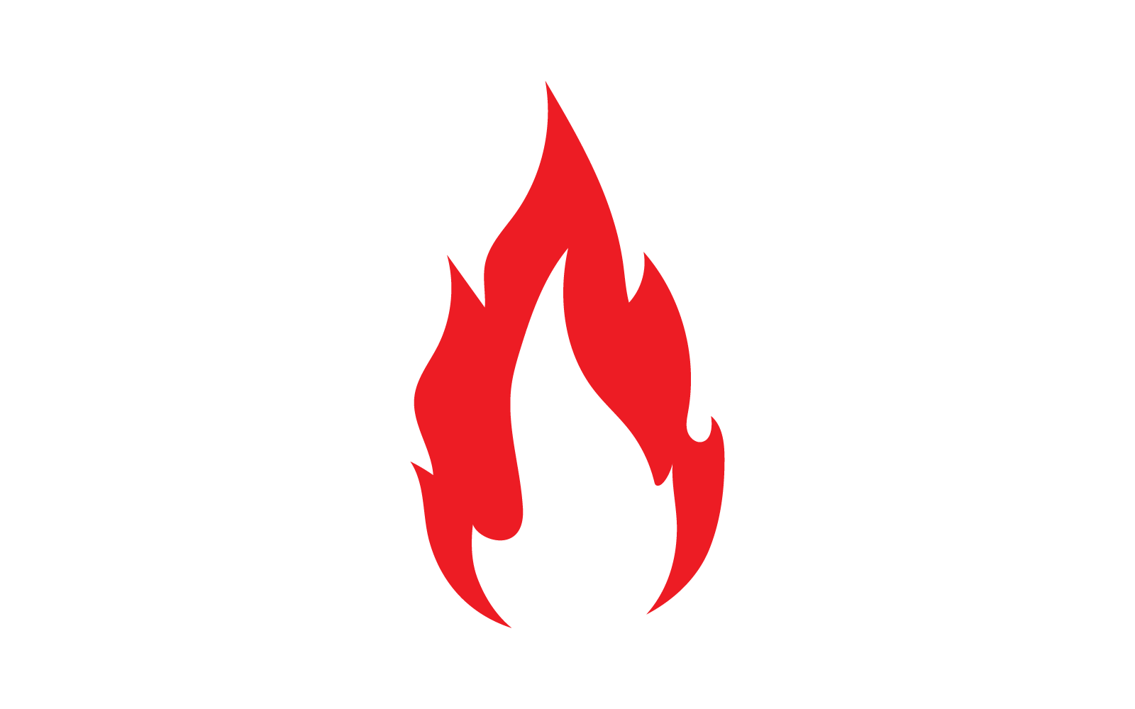 Fire flame, Oil, gas and energy design vector logo template