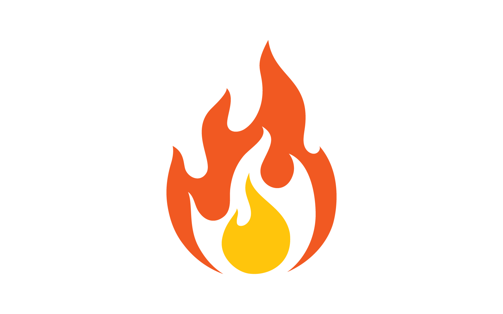 火焰标志矢量、石油、天然气和能源插图标志模板