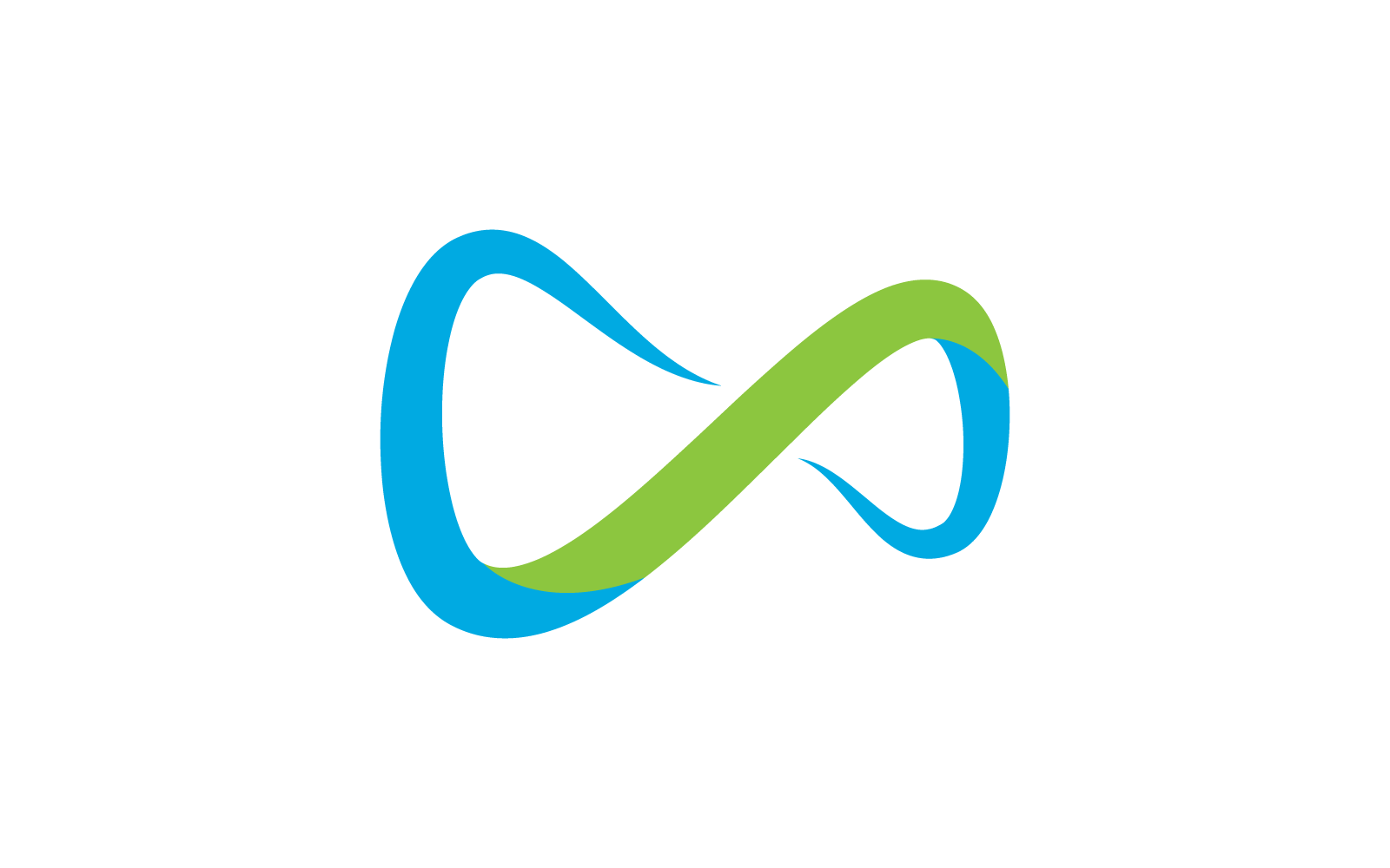 Infinity illustratie logo sjabloon vector plat ontwerp