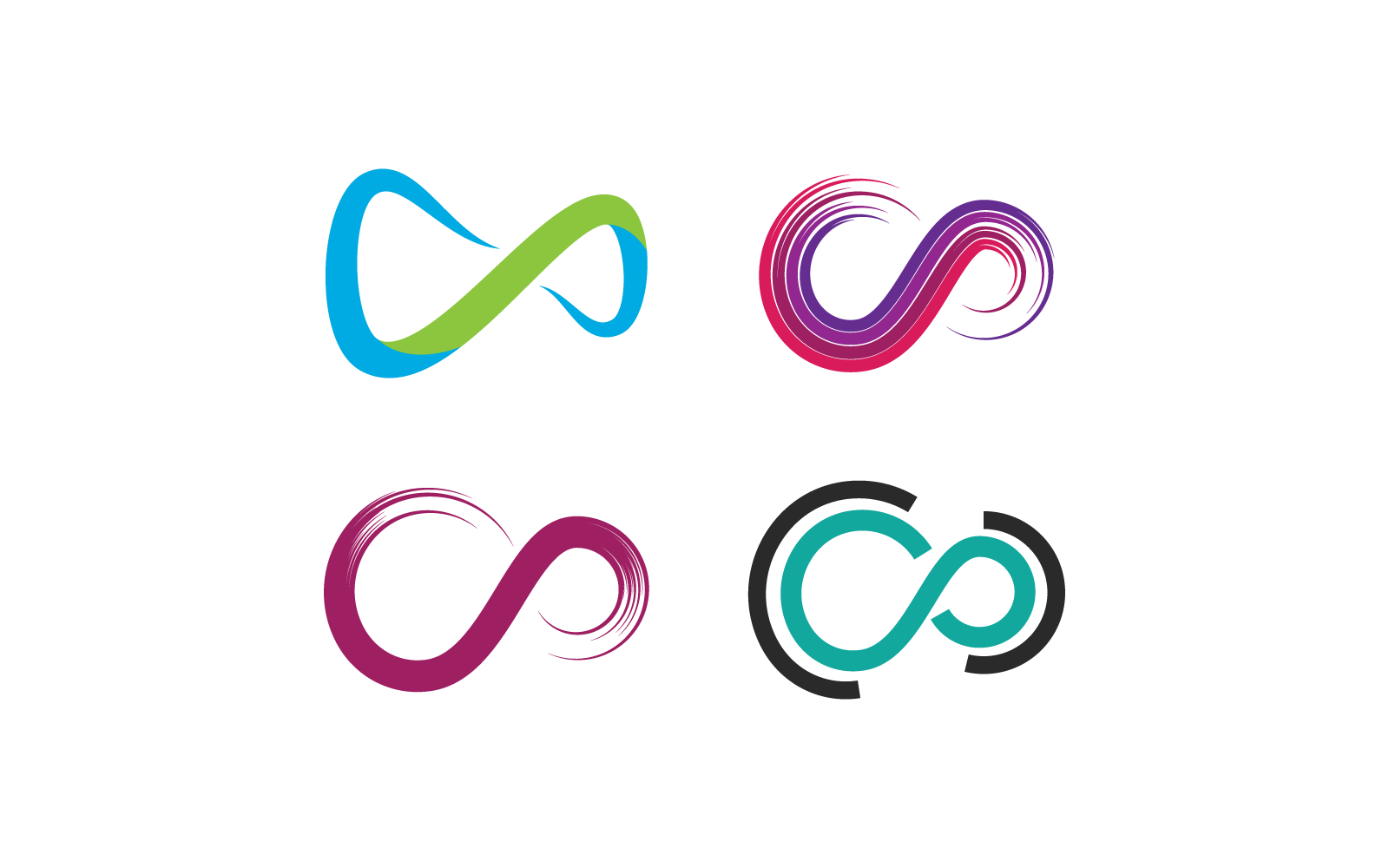 Infinity illustration logo template vector design template