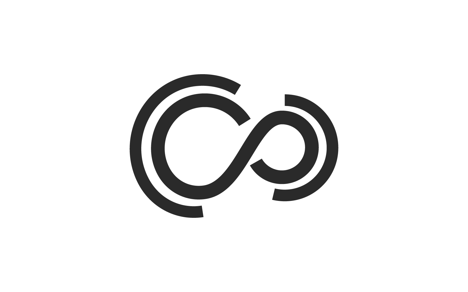 Infinity illustration logo vector flat design template