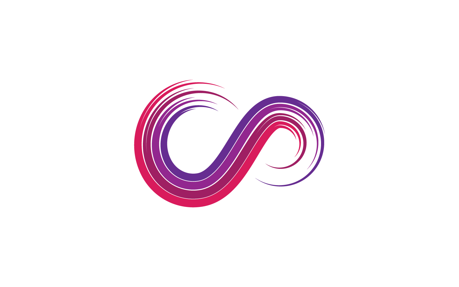 Sonsuzluk illüstrasyon logo şablonu tasarım vektörü