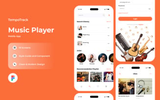 TempoTrack - Music Player Mobile App