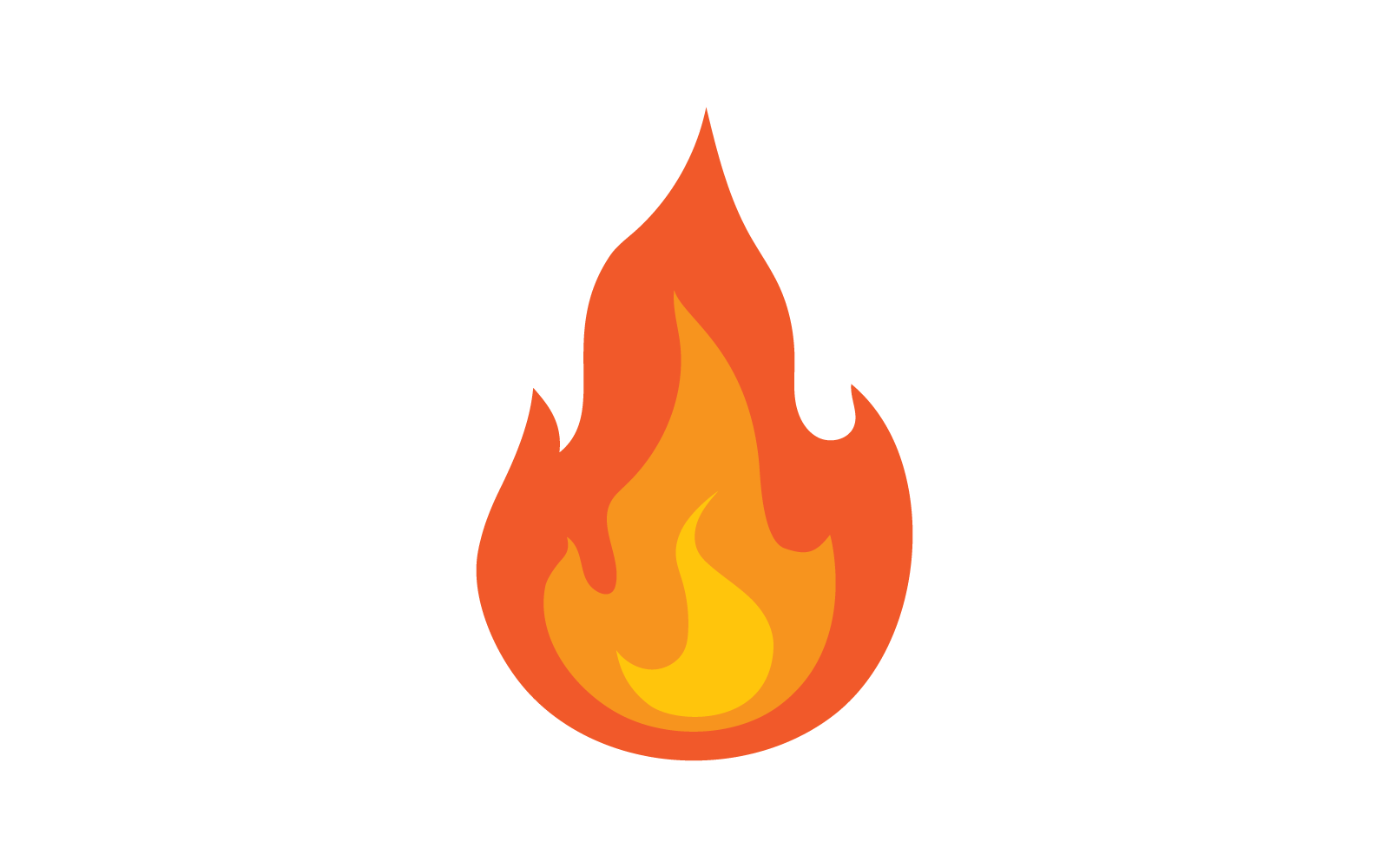 Vector de llama de fuego, logotipo de petróleo, gas y energía