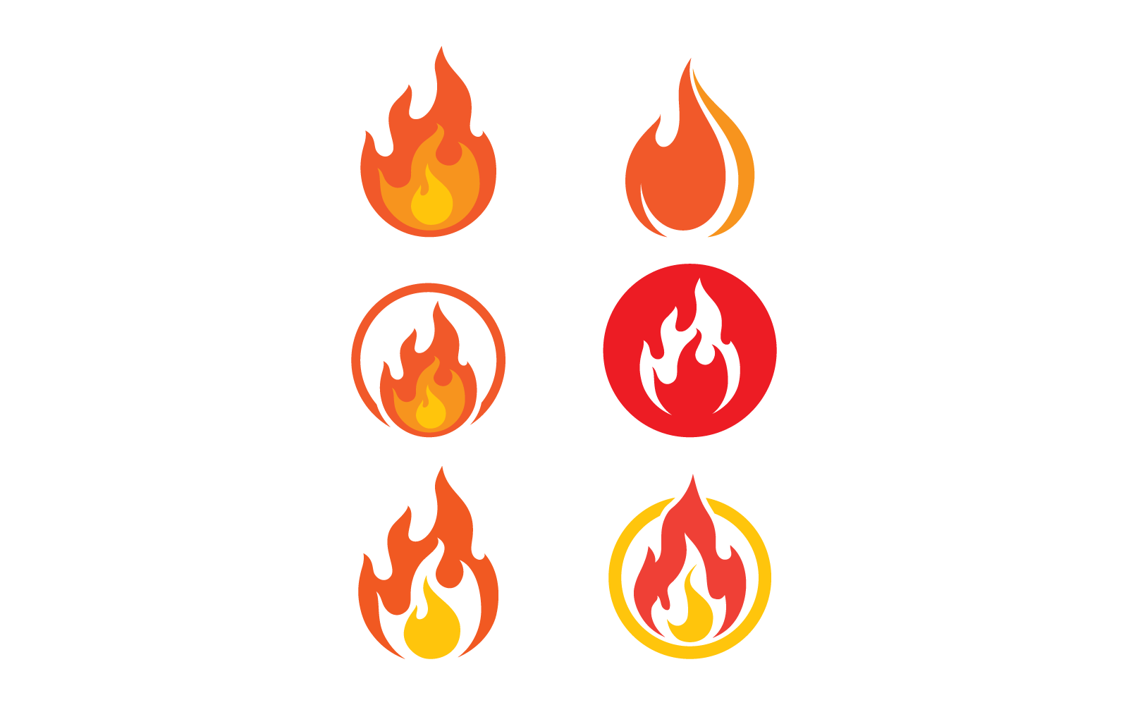 Vetor de logotipo de chama de fogo, conceito de ilustração de petróleo, gás e energia