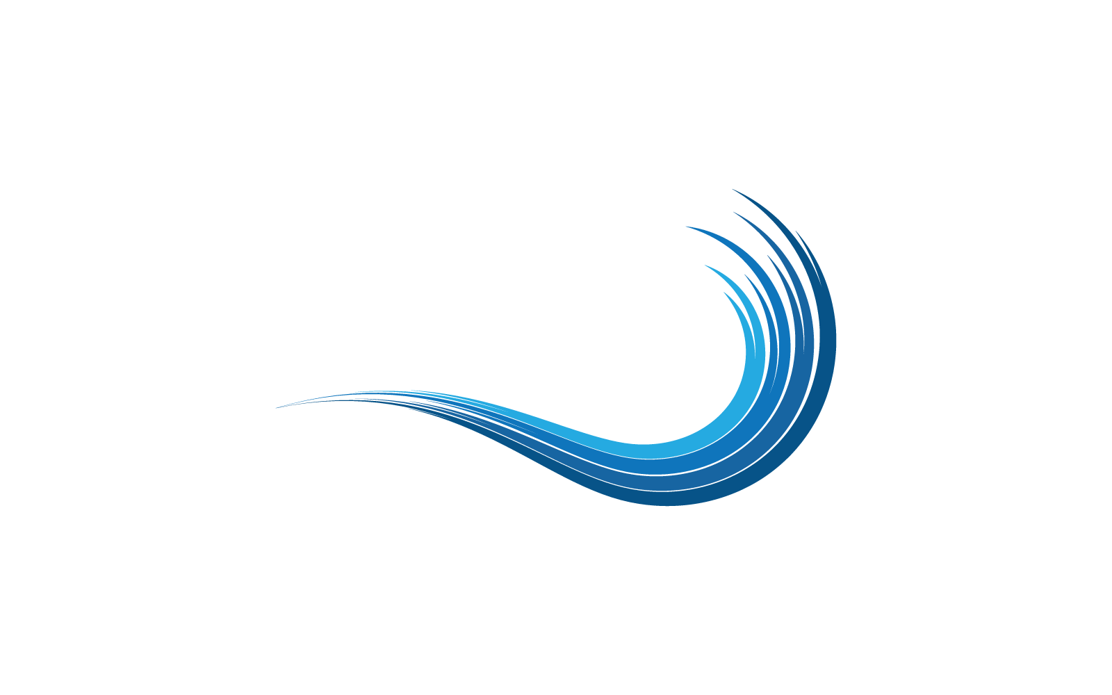 Water Wave logo illustration vector template