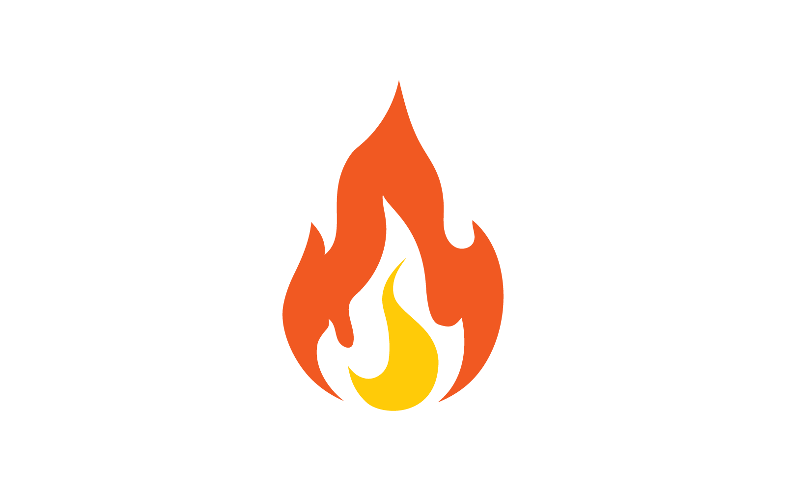 Wektor logo płomienia ognia, koncepcja logo płaskiej konstrukcji ropy, gazu i energii