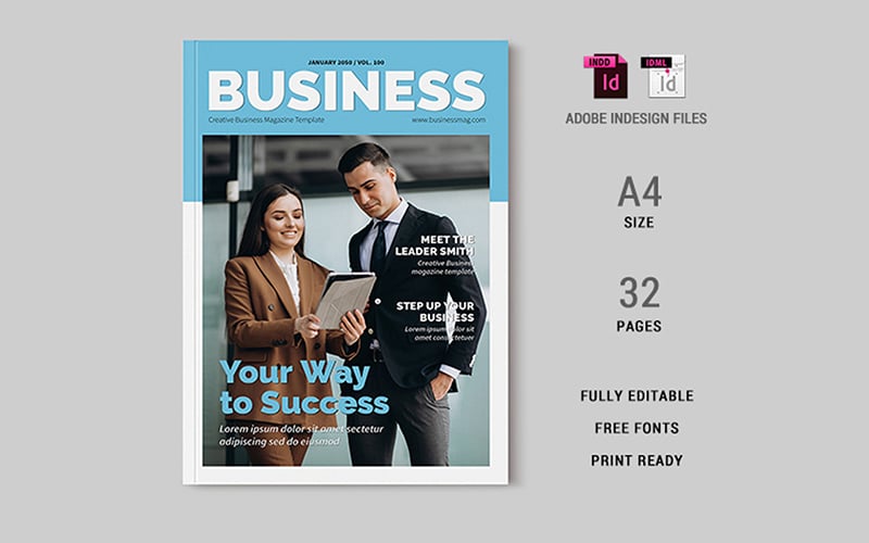 Template #397324 Business Magazine Webdesign Template - Logo template Preview
