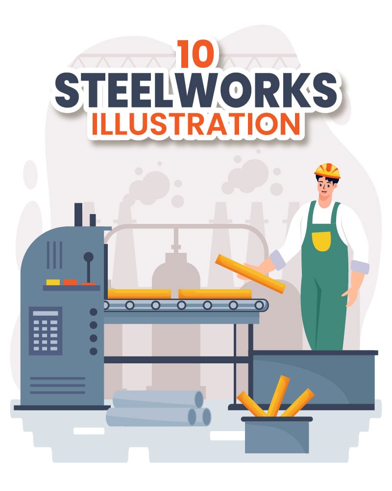 Template #397356 Works Steelworks Webdesign Template - Logo template Preview