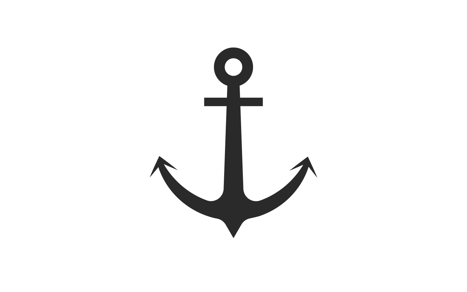 Anchor design logo illustration template vector design