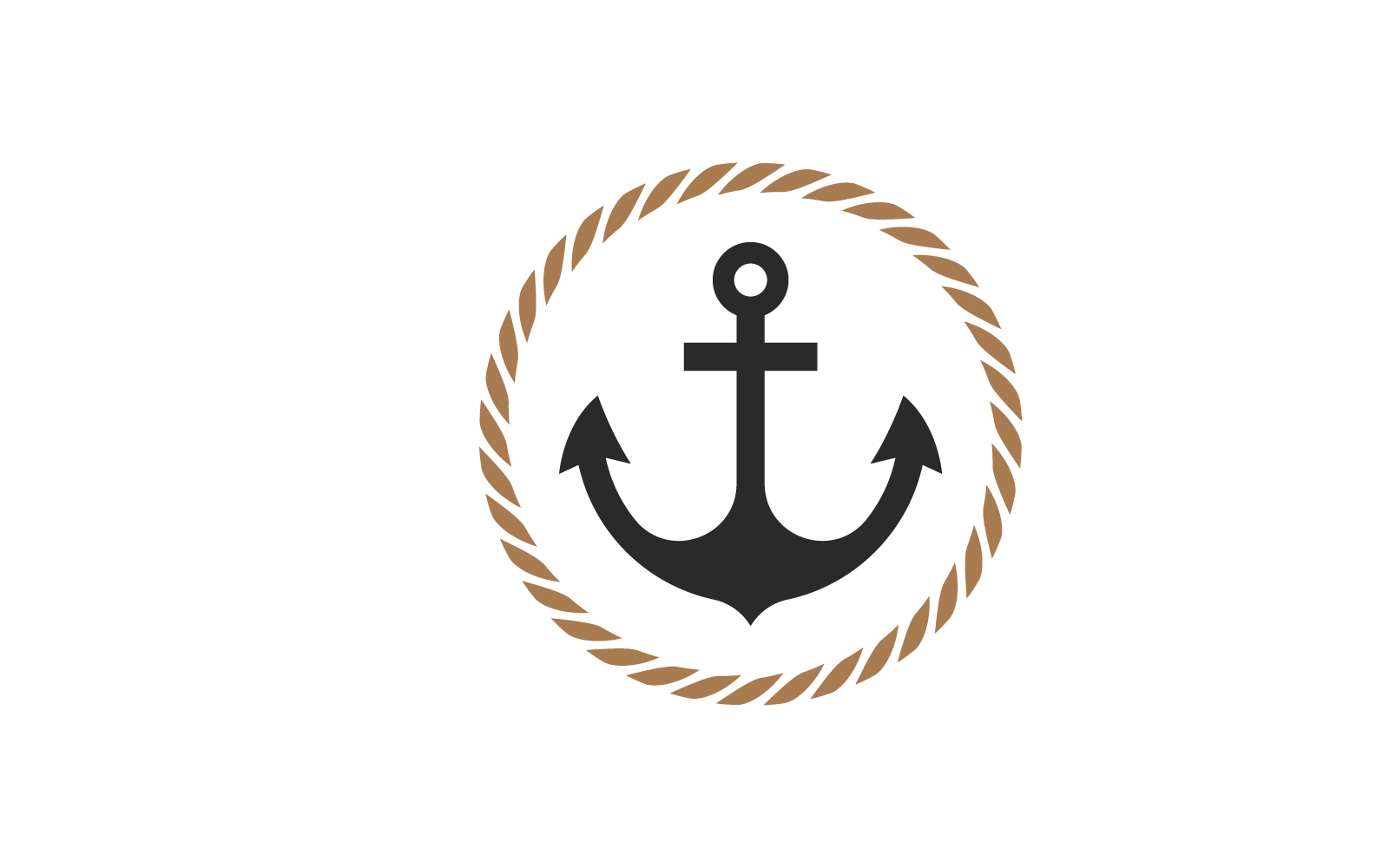 Anchor design logo vector illustration template