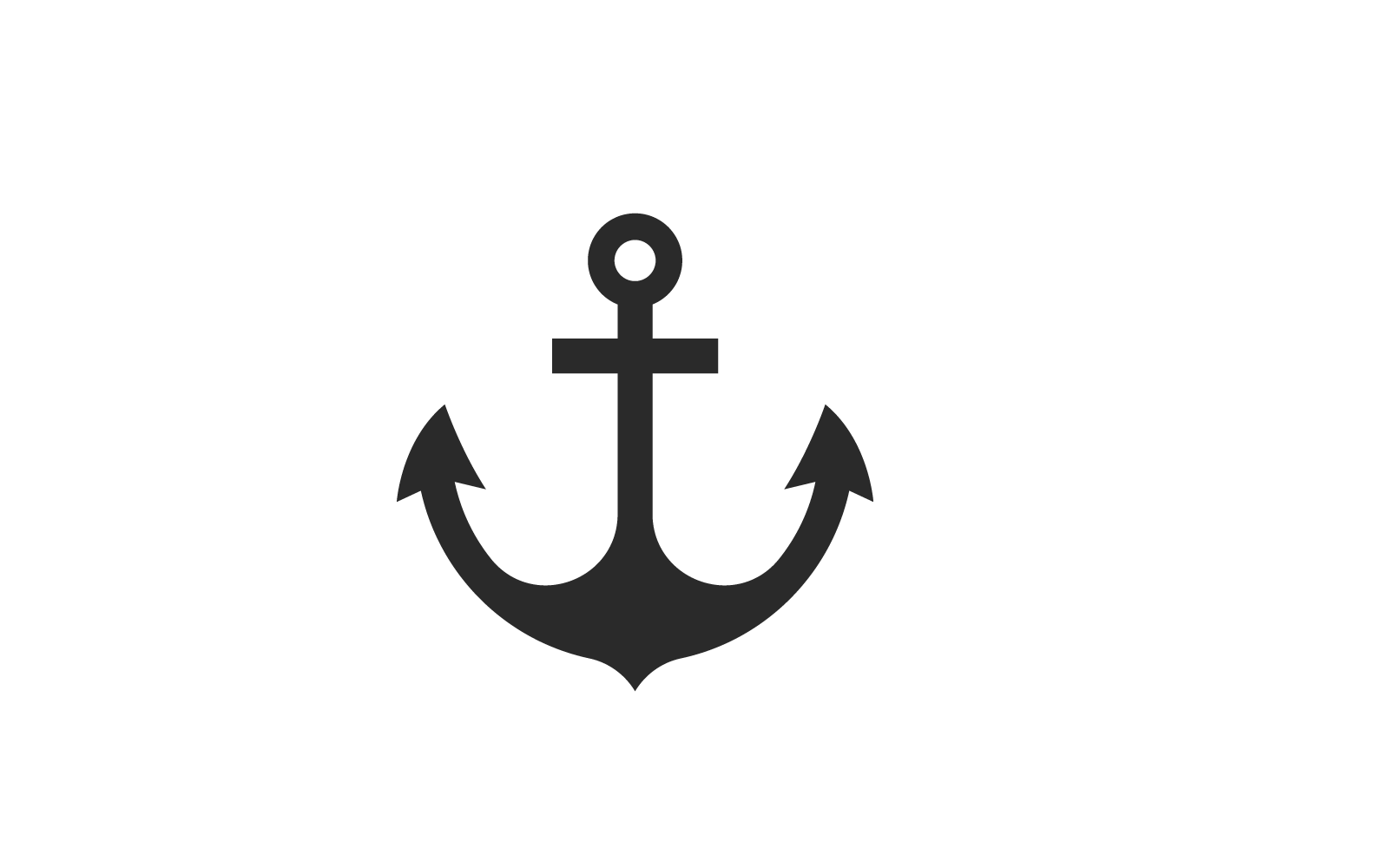 Anchor logo design vector illustration template