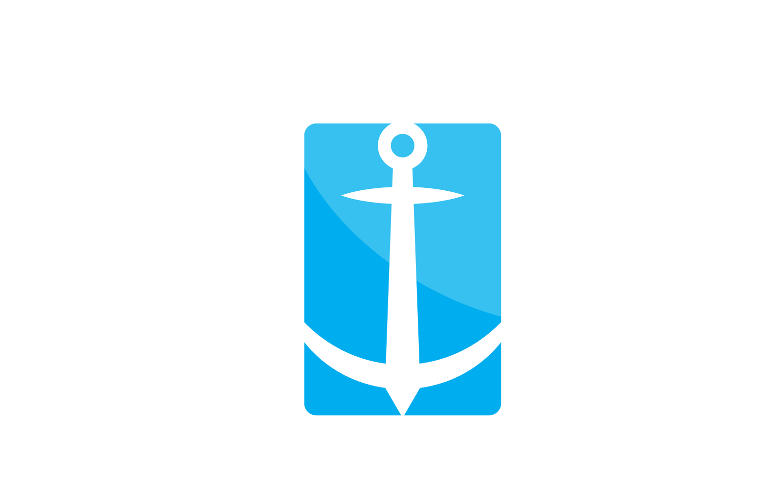 Anchor logo illustration template icon vector design