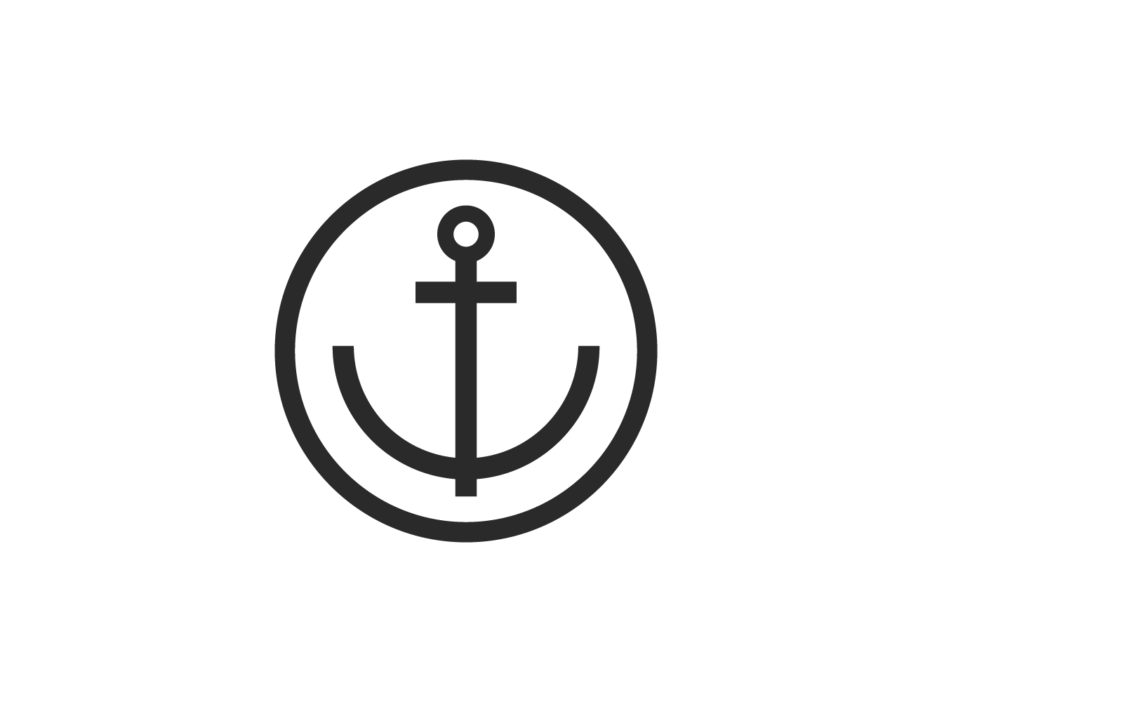 Anchor logo illustration vector design Logo Template