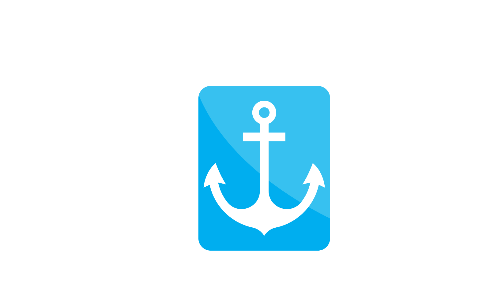Anchor logo vector design illustration template