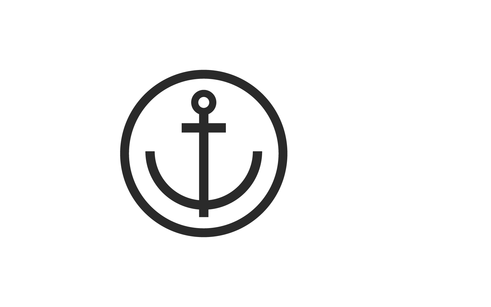 Anker logo illustratie vector ontwerp