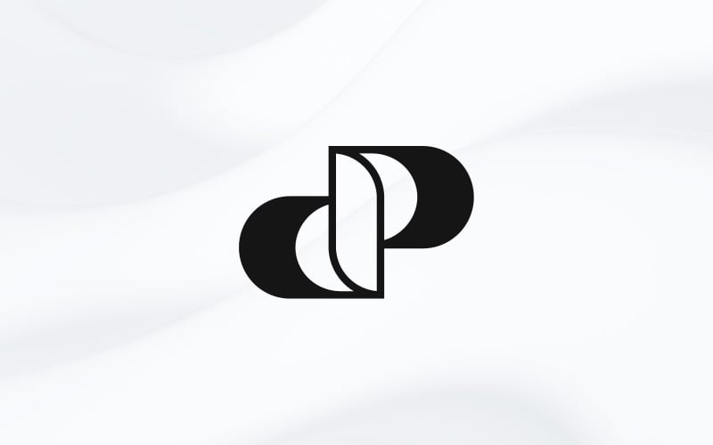dp or pd letter mark logo design template Logo Template