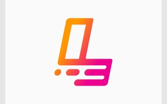Letter L Movement Fast Logo